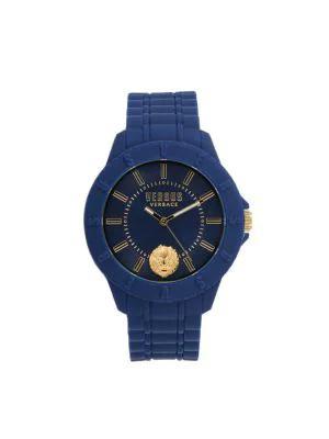 商品Versus Versace|42MM Silicone & Stainless Steel Watch,价格¥561,第1张图片