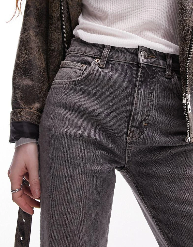 商品Topshop|Topshop relaxed flare jeans in grey,价格¥441,第4张图片详细描述