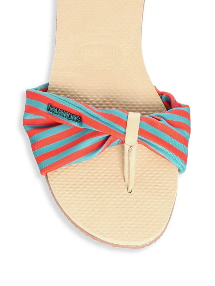 商品Havaianas|Havaianas - You Saint Tropez Textile Print Cinched Sandals,价格¥302,第4张图片详细描述
