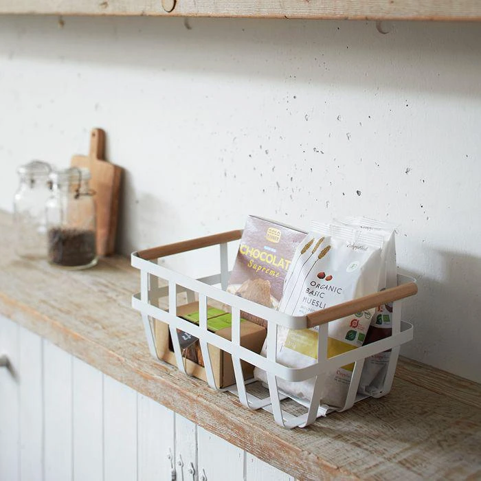 商品Yamazaki|Tosca Dual-Handle Storage Basket,价格¥286,第2张图片详细描述