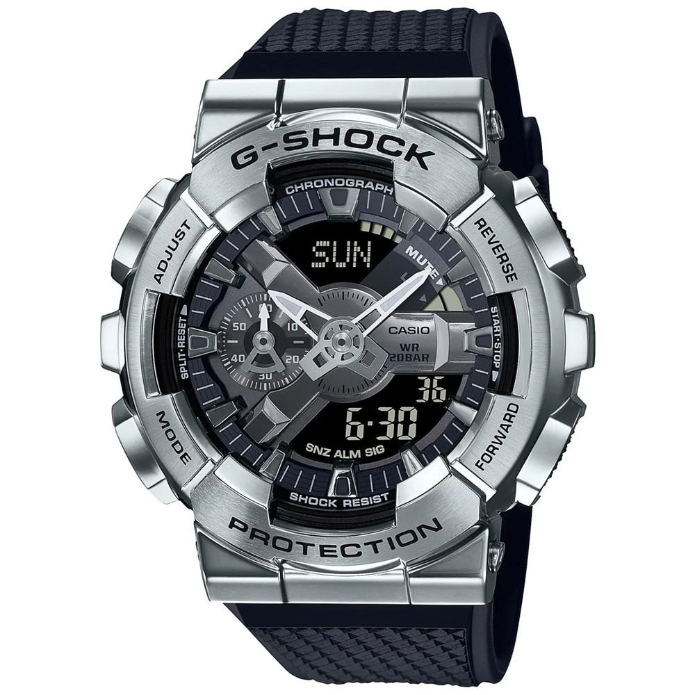 商品G-Shock|Men's Analog-Digital Black Resin Strap 52mm, GM110-1A,价格¥1500,第1张图片