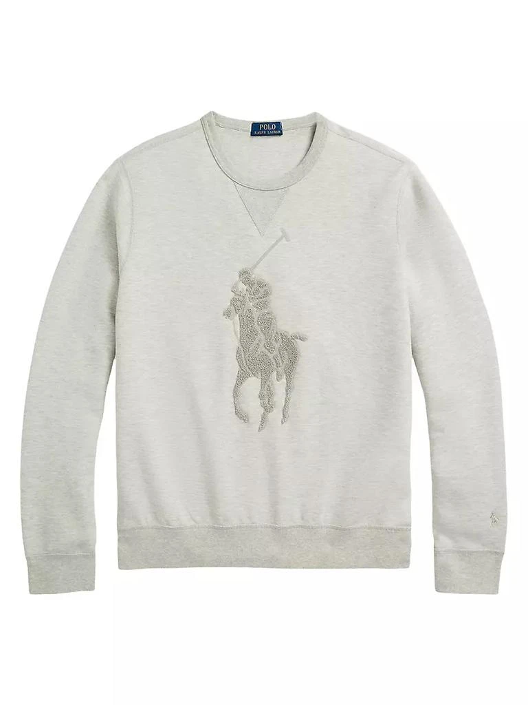 商品Ralph Lauren|Double-Knit Chenille Logo Sweatshirt,价格¥682,第1张图片