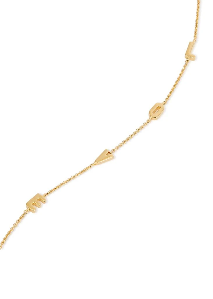 商品Missoma|Love 18kt gold-plated bracelet,价格¥948,第2张图片详细描述