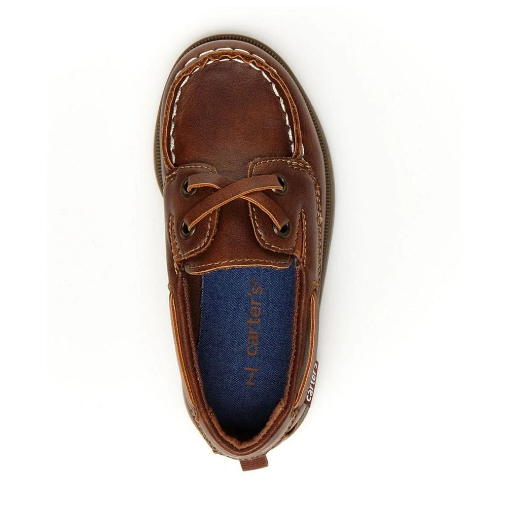 商品Carter's|Toddler Boys Bauk Faux Leather Casual Boat Shoes,价格¥135,第5张图片详细描述