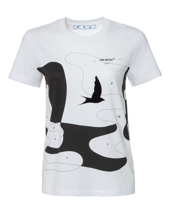 OFF-WHITE 圆领短袖T恤 OWAA049S20JER011-0110商品第1张图片规格展示