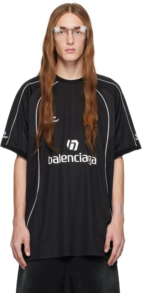 商品Balenciaga|Black Raglan T-Shirt,价格¥9090,第1张图片