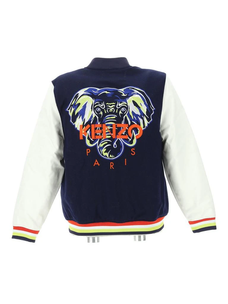 商品Kenzo|Kenzo Kids Logo Embroidered Two-Tone Jacket,价格¥2371,第2张图片详细描述