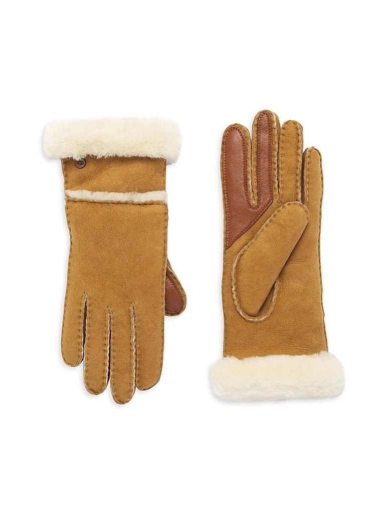 商品UGG|Seamed Sheepskin Tech Gloves,价格¥1277,第1张图片