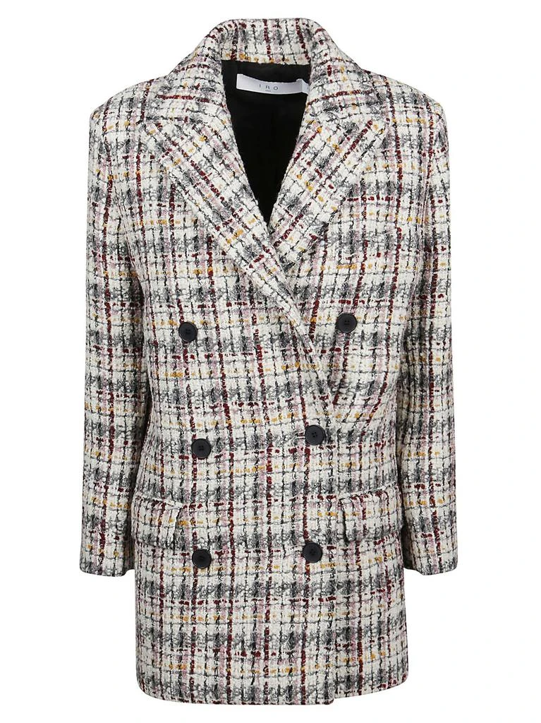商品IRO|Iro Checkered Buttoned Tweed Coat,价格¥2851,第1张图片