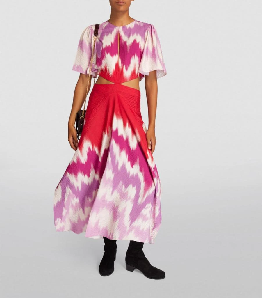 商品Maje|Tie-Dye Print Midi Dress,价格¥4814,第2张图片详细描述