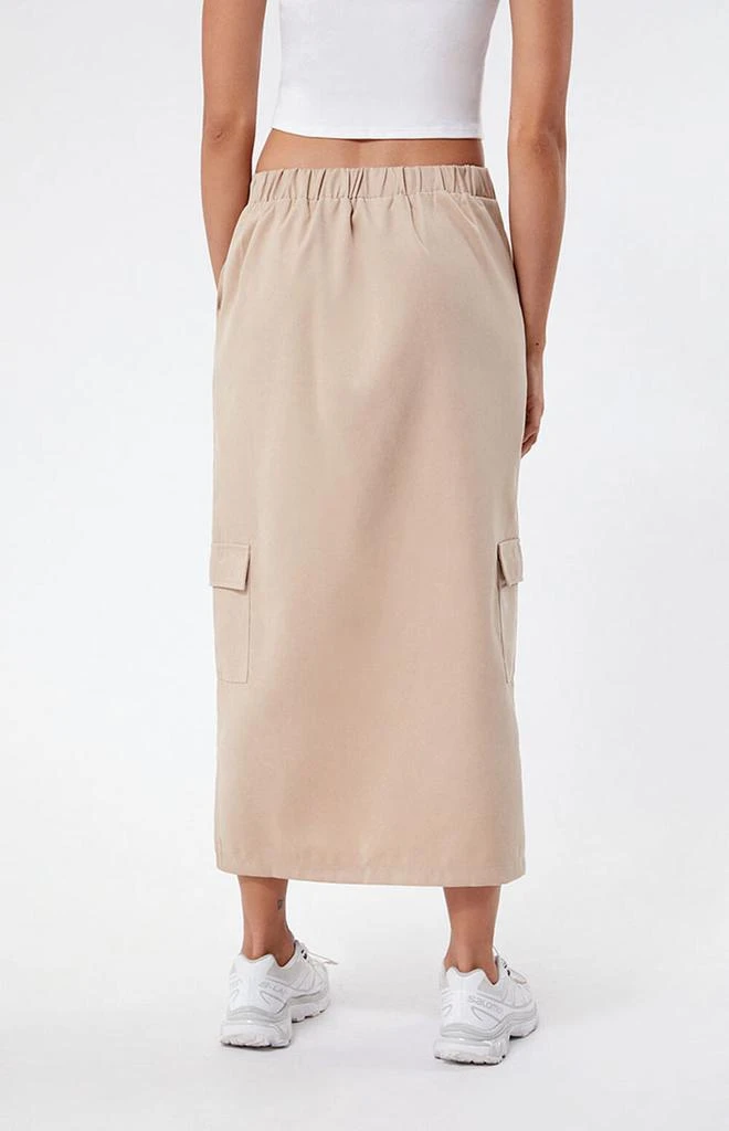 商品Daisy Street|Sand Cargo Midi Skirt,价格¥347,第4张图片详细描述
