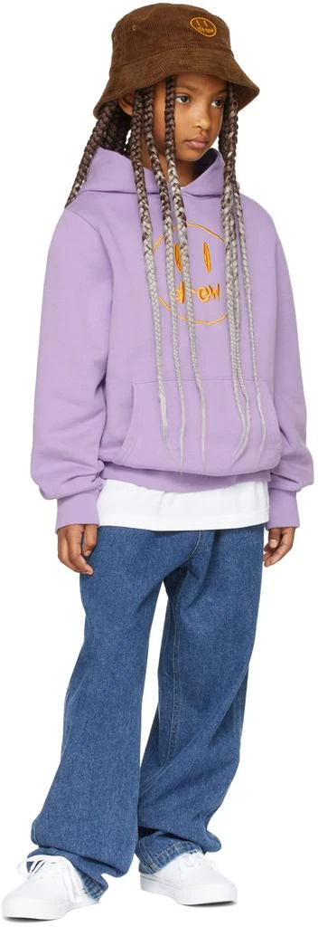 商品Drew House|SSENSE Exclusive Kids Purple Painted Mascot Hoodie,价格¥512,第4张图片详细描述