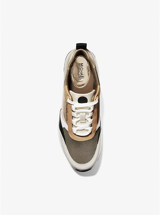 商品Michael Kors|Allie Stride Mixed-Media Trainer,价格¥447,第4张图片详细描述
