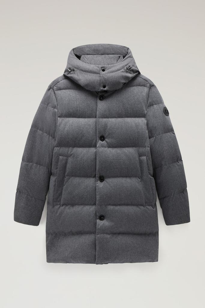 商品Woolrich|Luxe Long Parka in Vitale Barberis Canonico Wool,价格¥8104,第7张图片详细描述