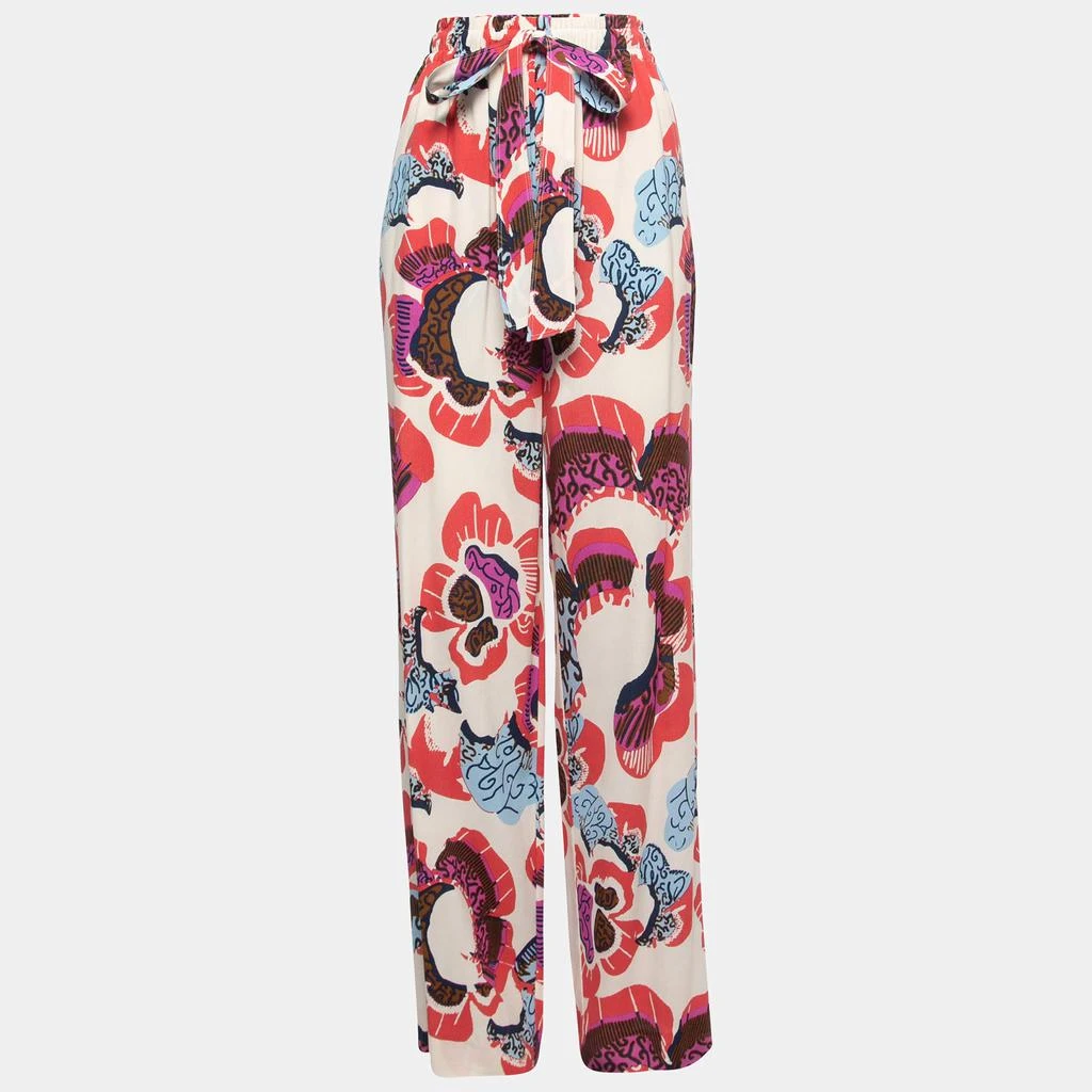 商品[二手商品] Diane von Furstenberg|Diane von Furstenberg Multicolor Printed Crepe Kimono Top and Pant Set S,价格¥1422,第3张图片详细描述