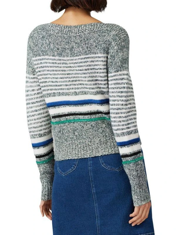 商品See by Chloé|Marled Stripe Wool Blend Sweater,价格¥456,第2张图片详细描述