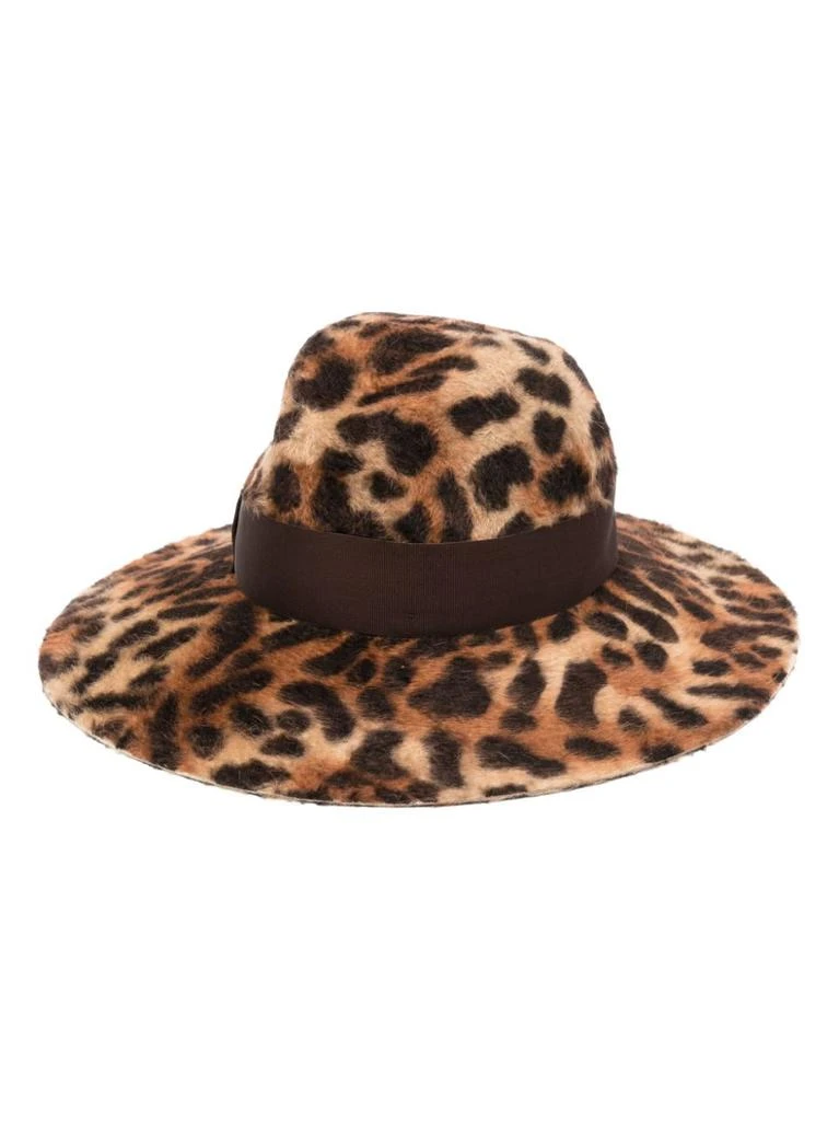 商品BORSALINO|BORSALINO - Sophie Leopard Felt Fedora Hat,价格¥2662,第1张图片