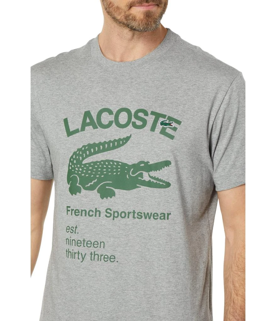 商品Lacoste|Graphic Croc Print T-Shirt,价格¥494,第3张图片详细描述