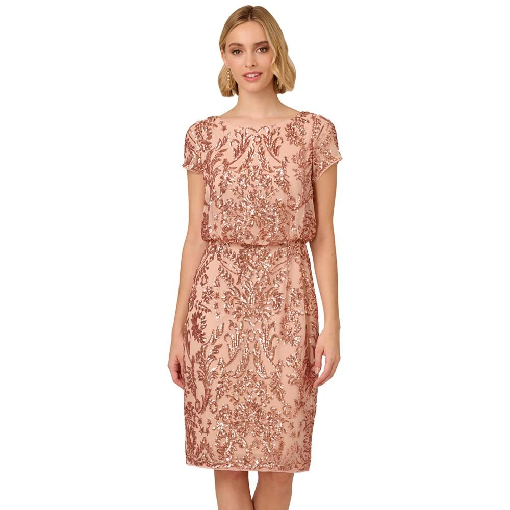 商品Adrianna Papell|Women's Sequin-Embellished Dress,价格¥1041,第4张图片详细描述