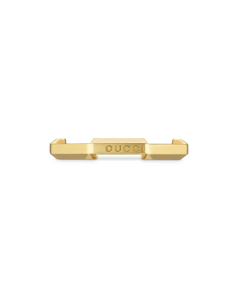 商品Gucci|18K Yellow Gold Link To Love Mirror Ring,价格¥7782,第1张图片