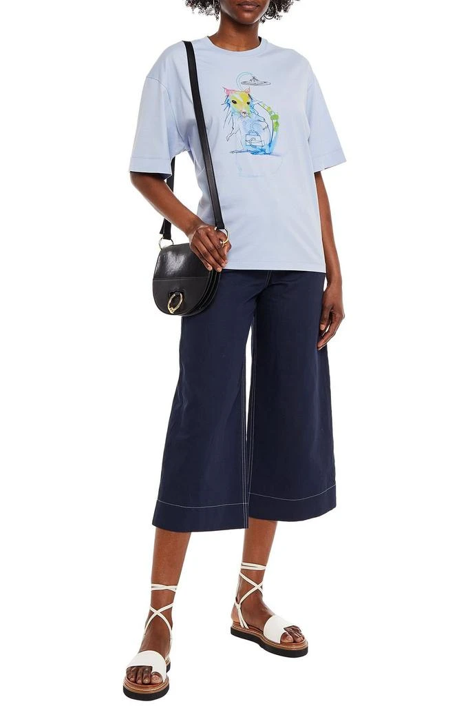 商品Chloé|Printed cotton-jersey T-shirt,价格¥1079,第4张图片详细描述