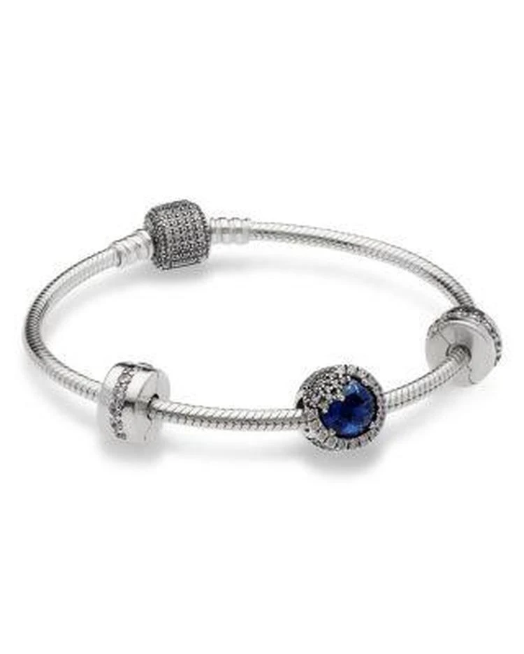 商品PANDORA|纯银&锆石串珠手镯套装,价格¥1116,第2张图片详细描述