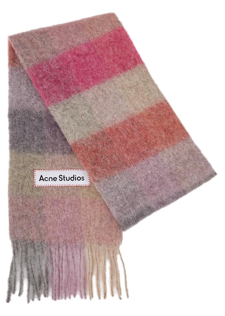 Vally checked alpaca-blend scarf商品第1张图片规格展示