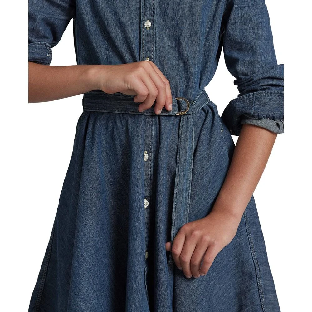 商品Ralph Lauren|Big Girls Belted Denim Cotton Shirtdress,价格¥527,第2张图片详细描述