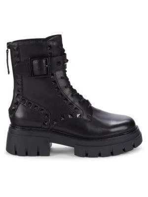 商品Ash|Lucas Studded Leather Combat Boots,价格¥667,第1张图片