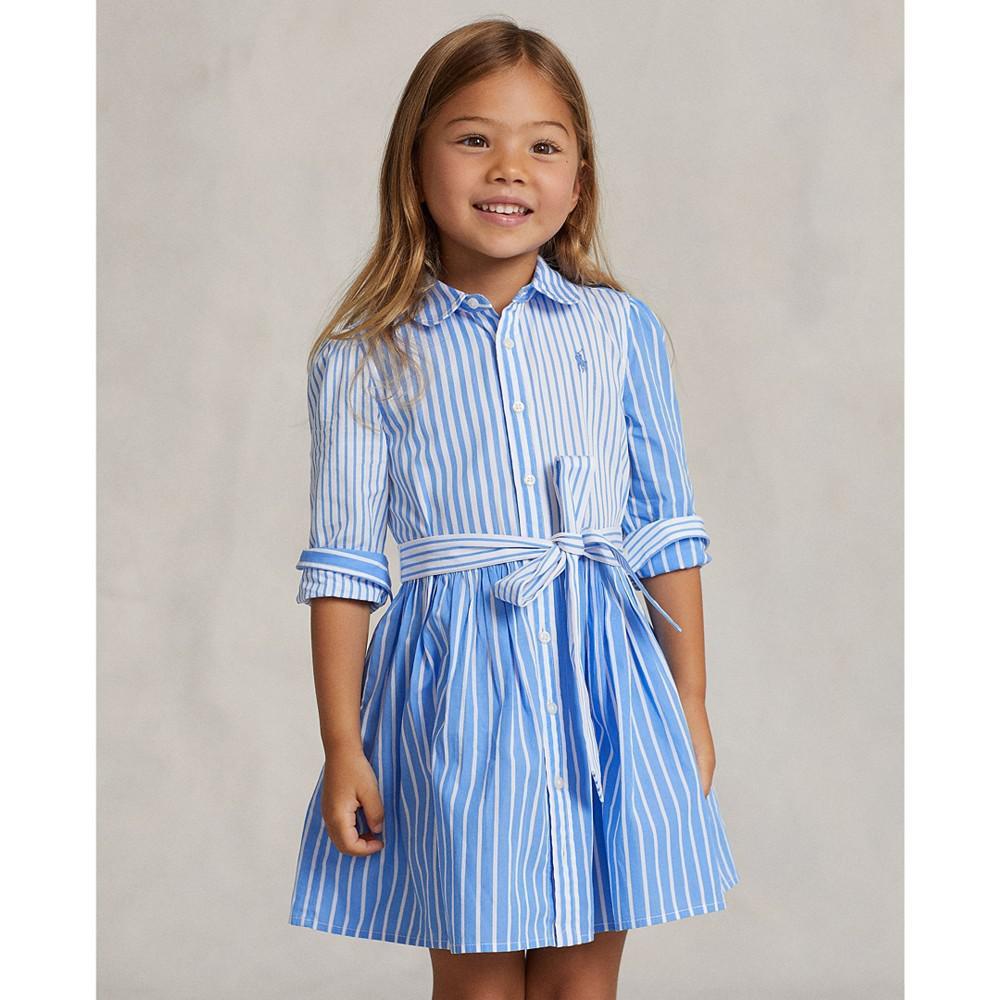 商品Ralph Lauren|Little Girls Poplin Fun Shirt Dress,价格¥552,第5张图片详细描述