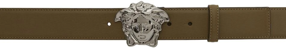 商品Versace|Green & Silver 'La Medusa' Belt,价格¥1453,第1张图片