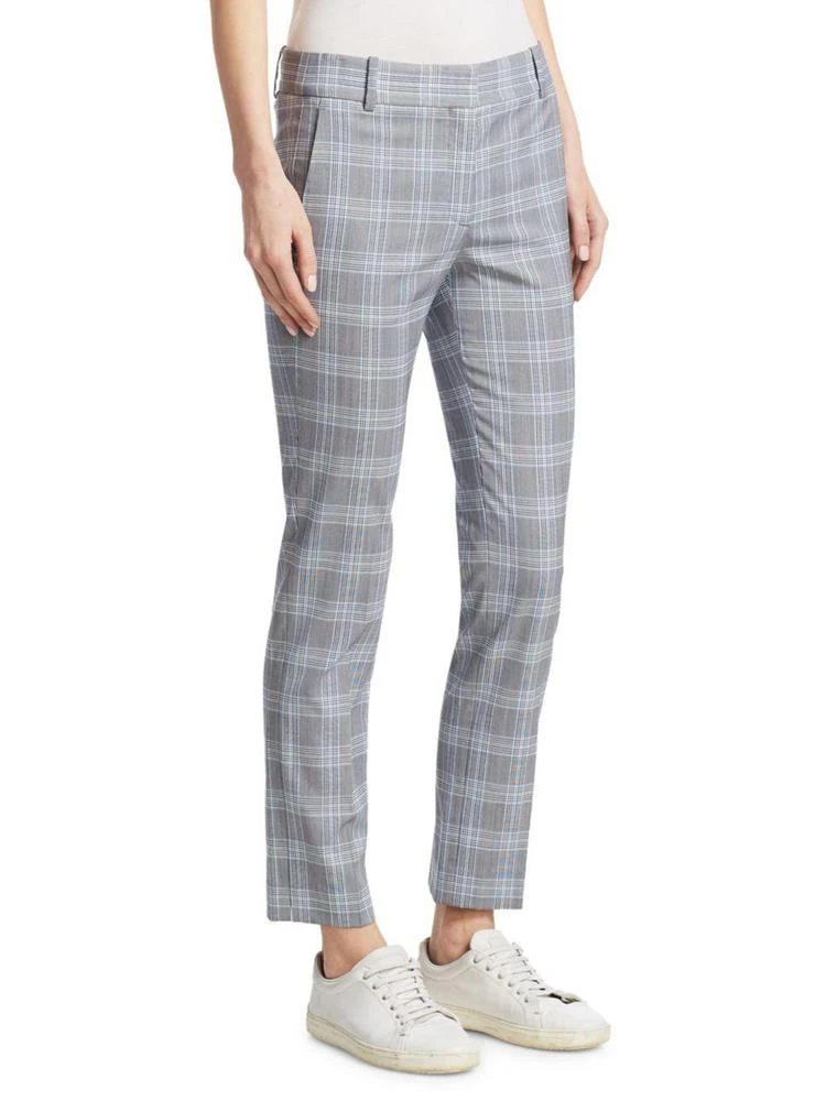 商品Theory|Checkered Straight-Leg Wool Trousers,价格¥711,第3张图片详细描述