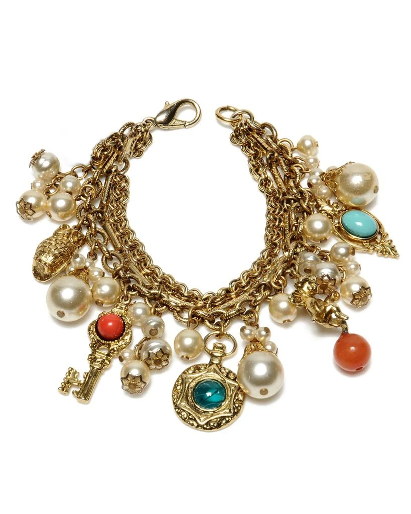 商品BEN-AMUN|24k Gold Electroplated Lockets Pendant Bracelet,价格¥2290,第1张图片
