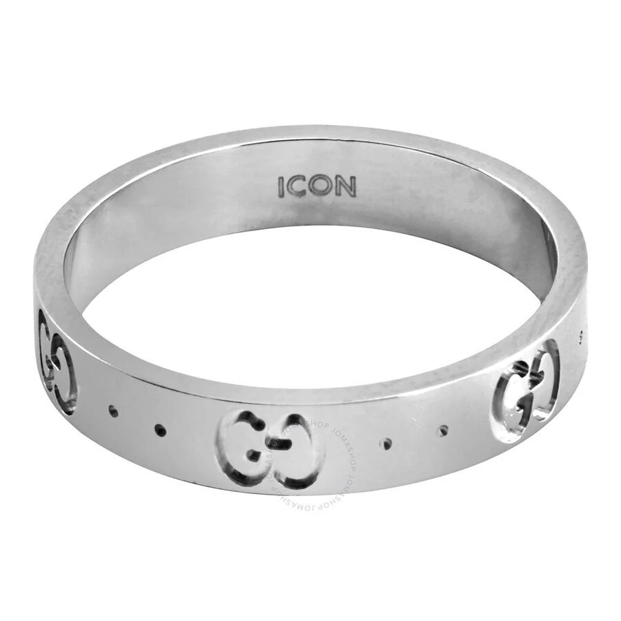 商品Gucci|Icon Ladies 18k White Gold Thin Band Ring,价格¥4286,第3张图片详细描述