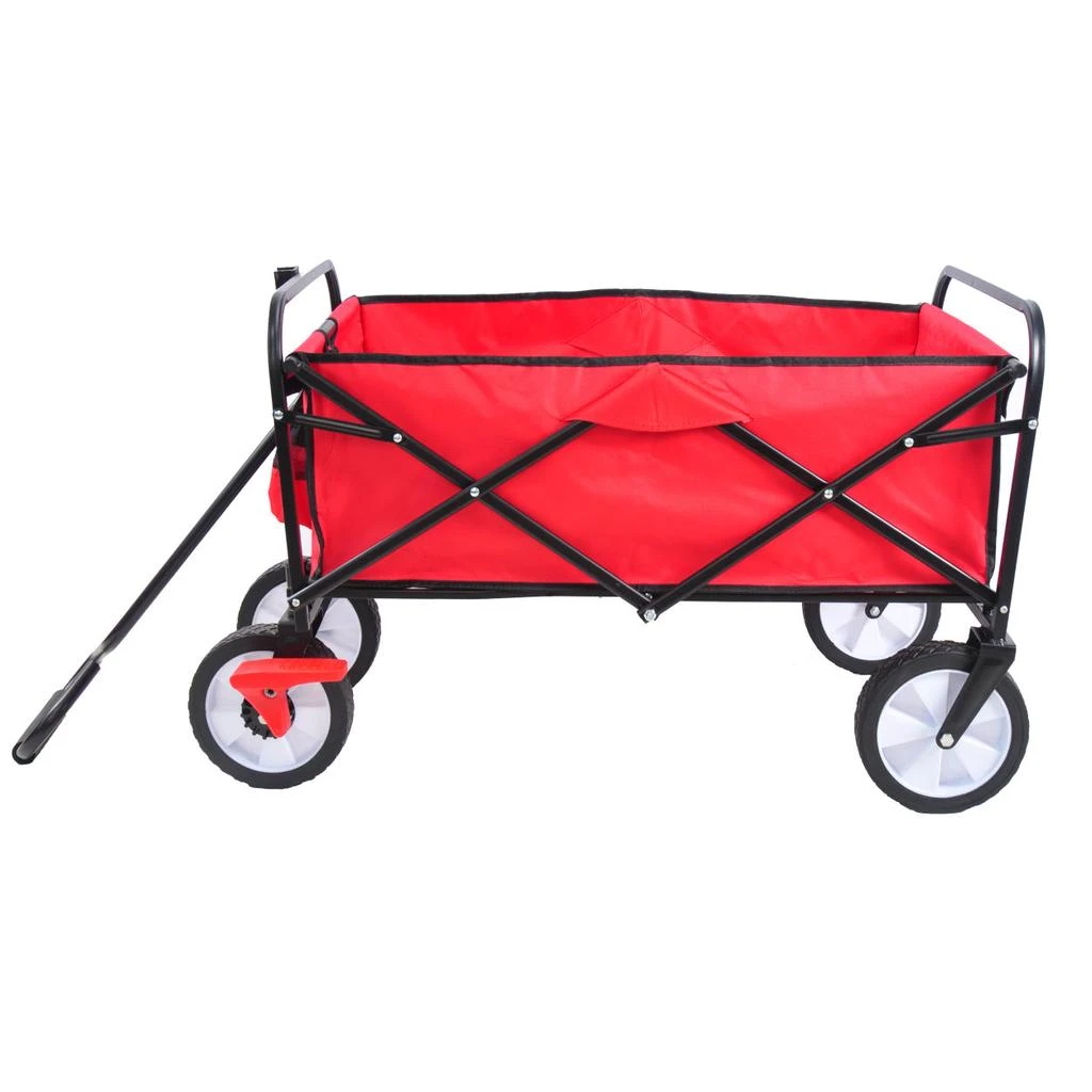 商品Simplie Fun|Folding Wagon Garden Shopping Beach Cart (Red),价格¥1011,第5张图片详细描述