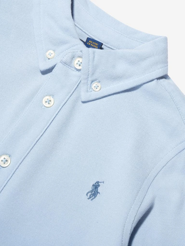 商品Ralph Lauren|Boys Mesh Sport Shirt in Blue,价格¥773,第3张图片详细描述