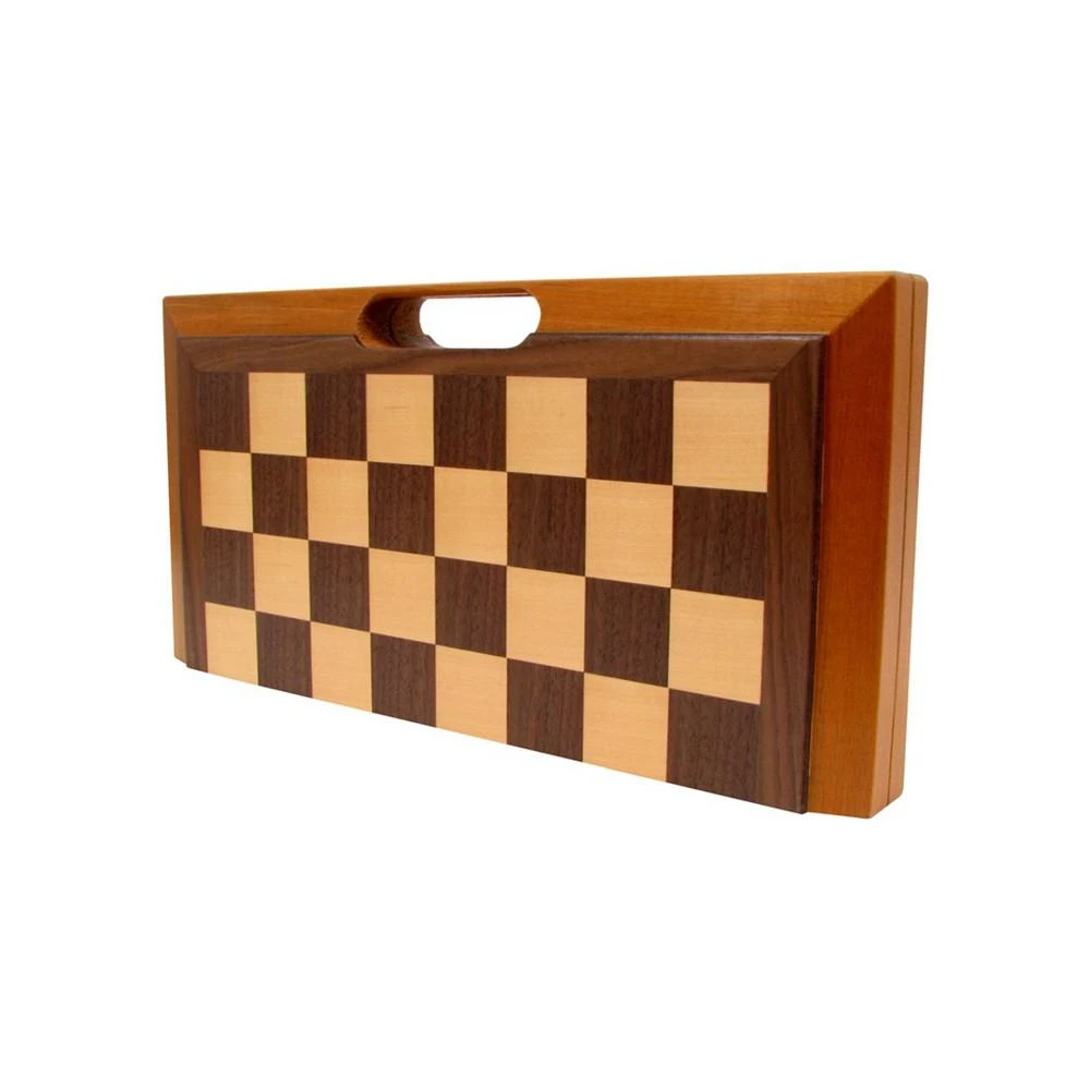 商品Trademark Global|Trademark Games Deluxe Wooden 3-In-1 Chess, Backgammon Checker Set,价格¥528,第3张图片详细描述