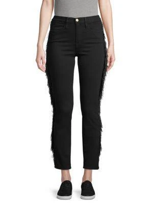 商品FRAME|Le High Fringe Skinny Jeans,价格¥161,第1张图片