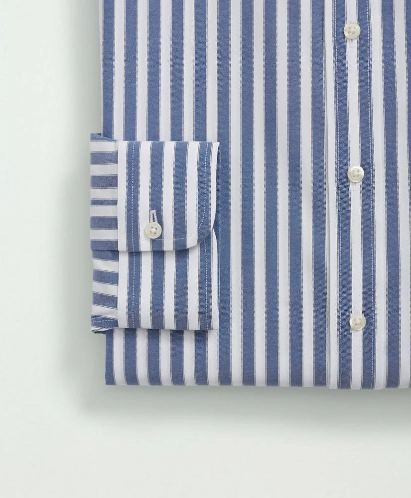 商品Brooks Brothers|Big & Tall Stretch Supima® Cotton Non-Iron Pinpoint Club Collar, Striped Dress Shirt,价格¥1208,第3张图片详细描述