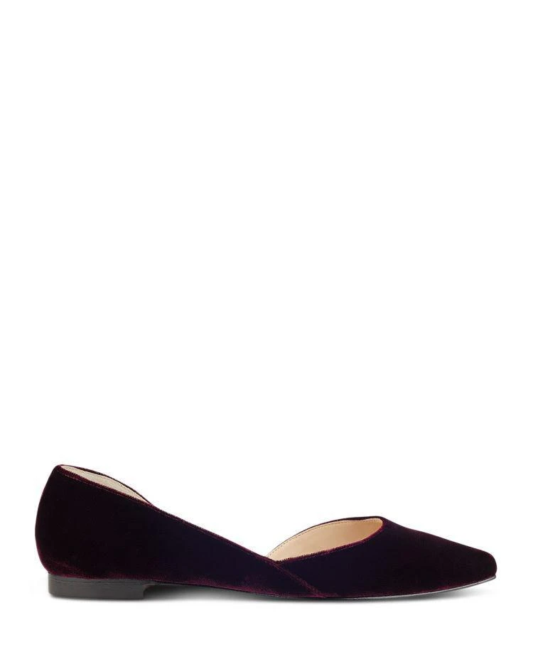 商品Marc Fisher|Marc Fisher LTD. Women's Sunny Velvet Pointed Toe d'Orsay Flats ,价格¥477,第2张图片详细描述