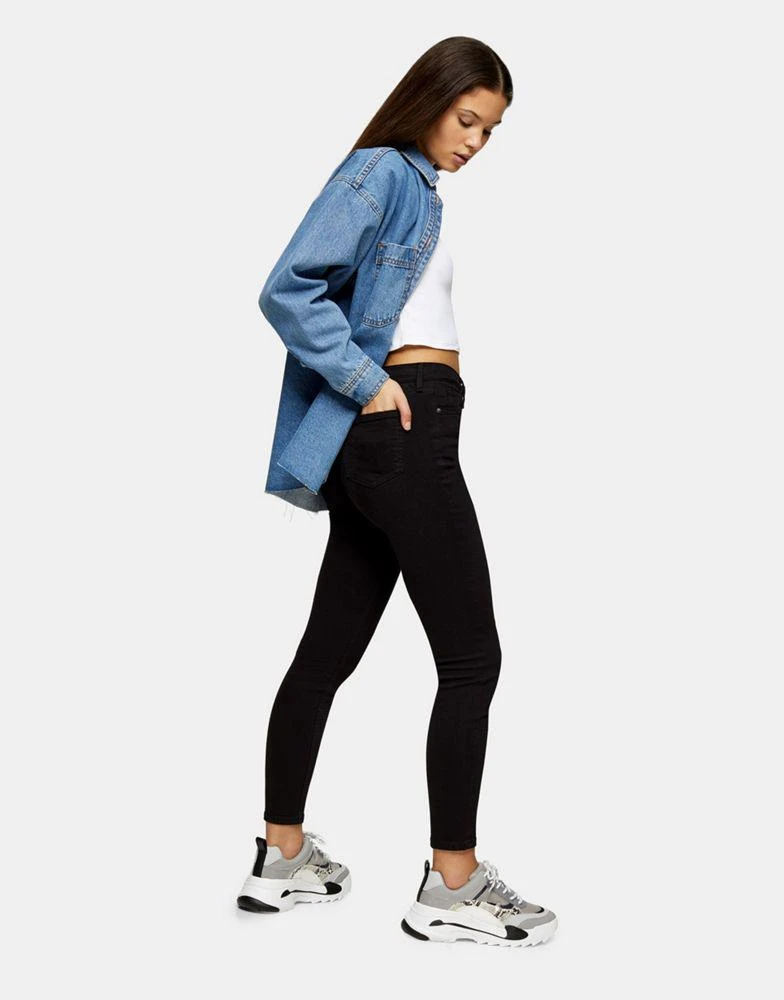 商品Topshop|Topshop Tall Jamie jeans in black,价格¥145,第2张图片详细描述