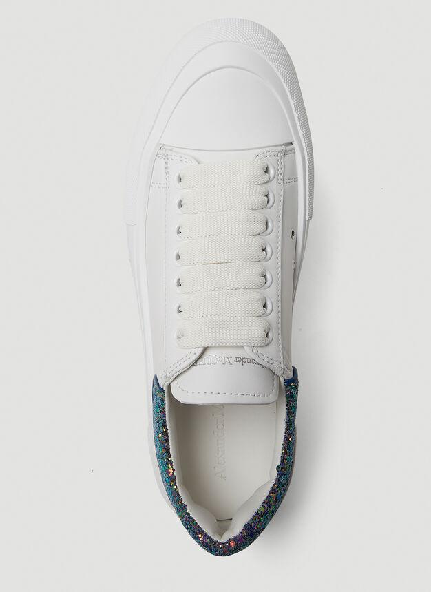 Platform Tread Sneakers in White商品第7张图片规格展示