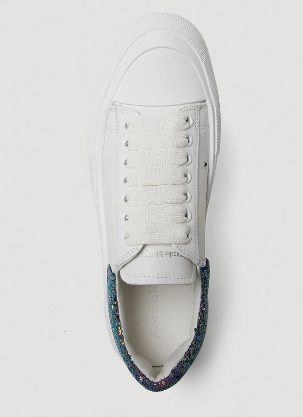 Platform Tread Sneakers in White 商品