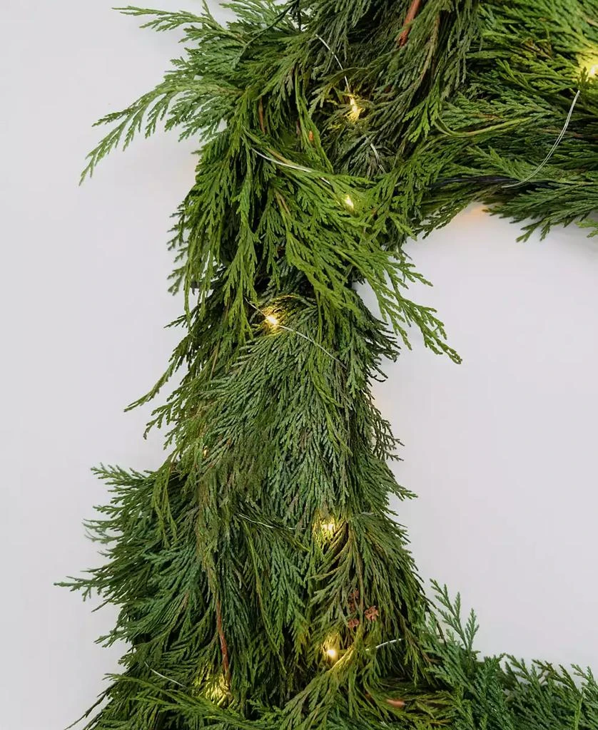 商品International Christmas Innovation|Fresh Premier Cedar Garland with Warm Lights, 10',价格¥427,第2张图片详细描述