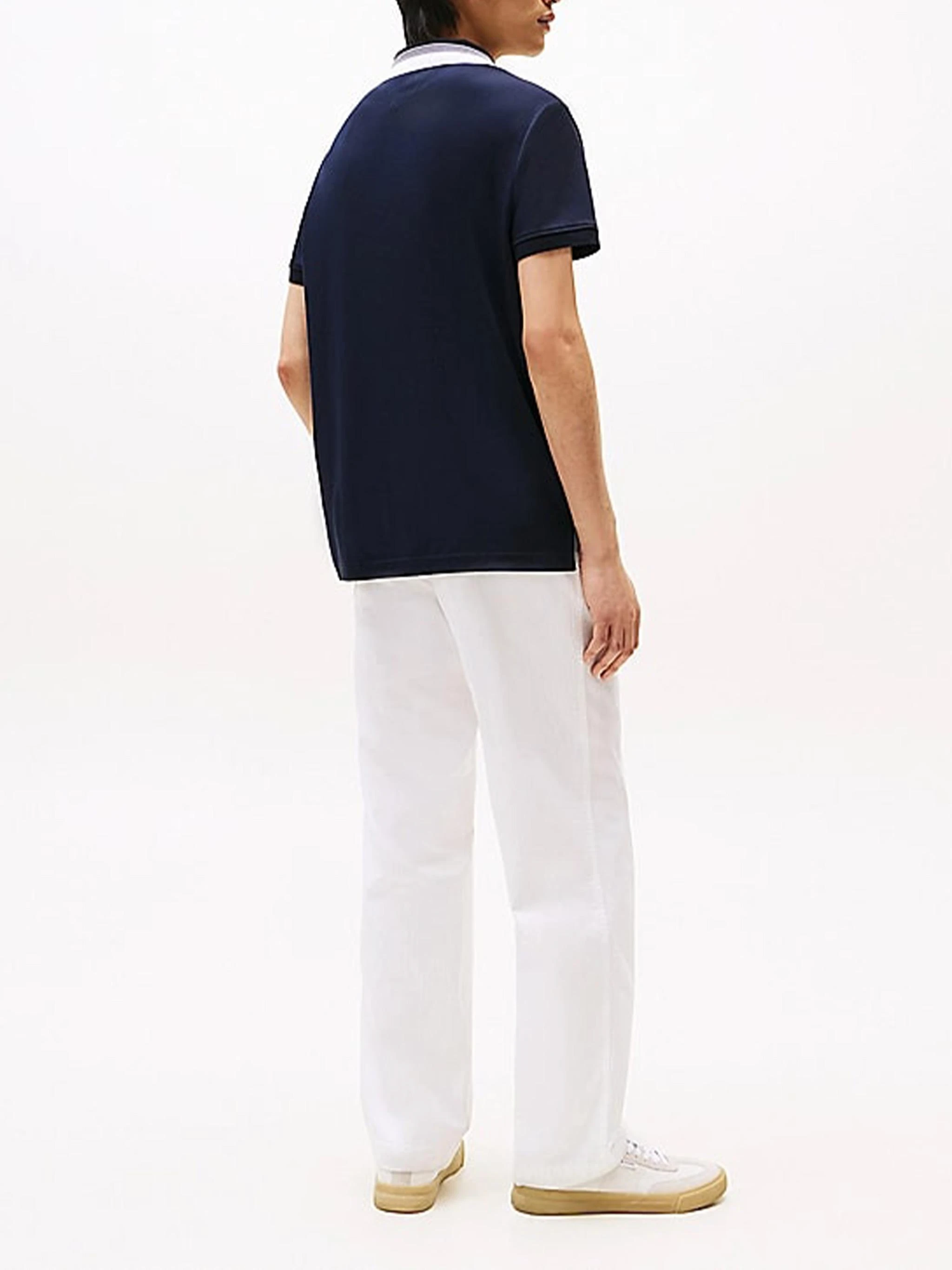 商品【商品预售7天】 Tommy Hilfiger|Tommy Hilfiger 男士POLO衫 MW0MW38466DW5 黑色,价格¥811,第4张图片详细描述