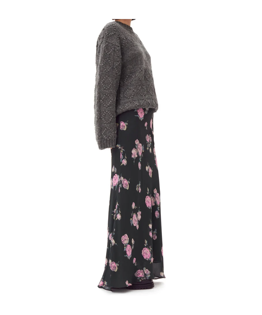 商品【商品预售7天】 Ganni|Ganni 女士半身裙 F9505771 黑色,价格¥1780,第5张图片详细描述