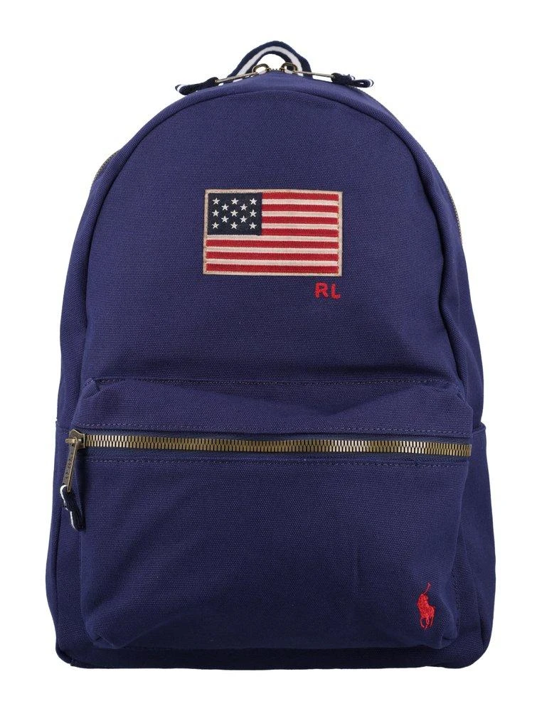 商品Ralph Lauren|Polo Ralph Lauren Kids American Flag Patch Backpack,价格¥958,第1张图片