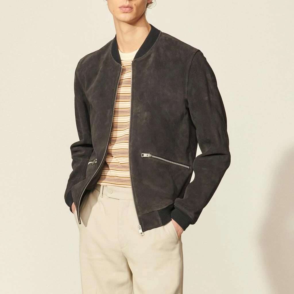 商品Sandro|Leather jacket,价格¥2125,第1张图片
