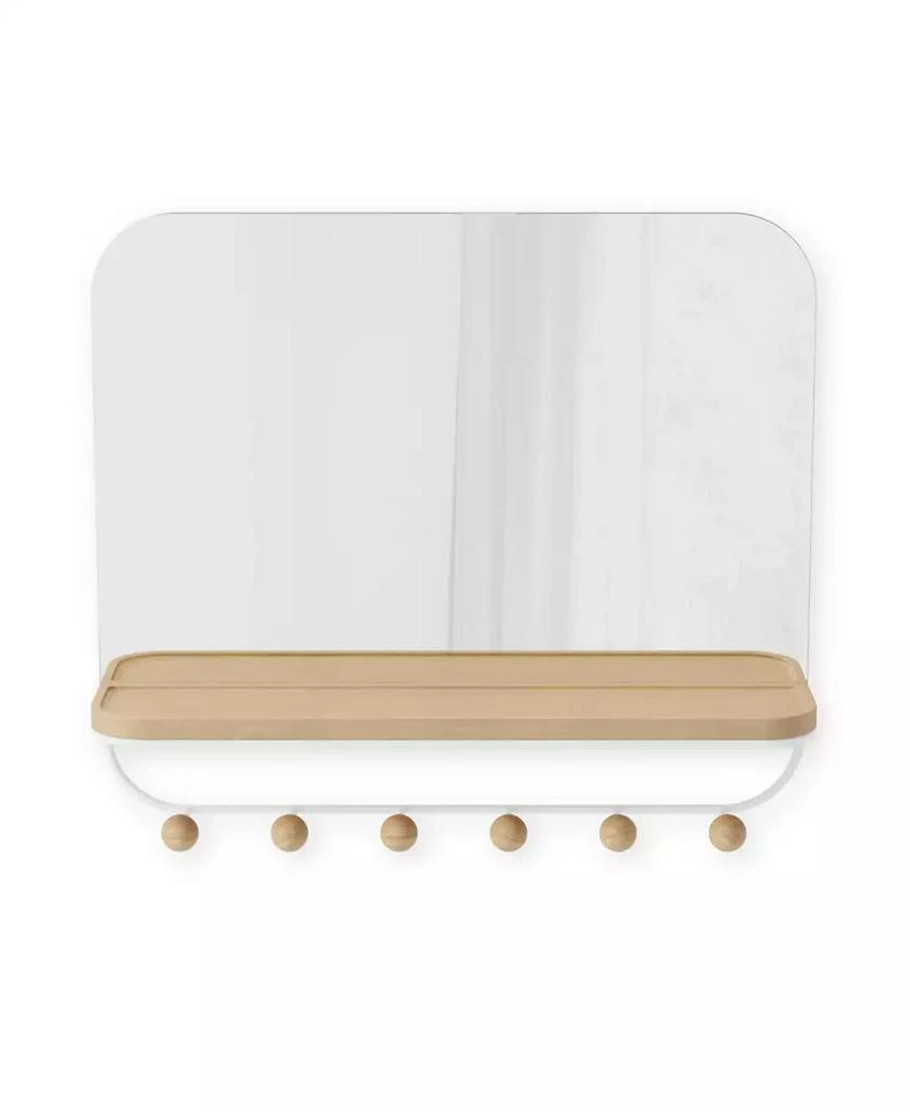 商品Umbra|Estique Mirror with Hooks,价格¥579,第3张图片详细描述