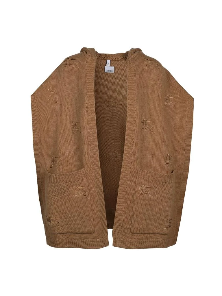 商品Burberry|Burberry Embroidered EKD Hooded Cape,价格¥5670,第1张图片详细描述